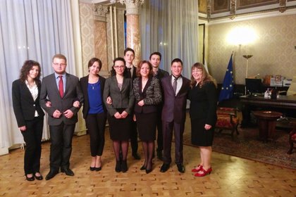 Среща с българските участници в Европейския младежки парламент - Виена